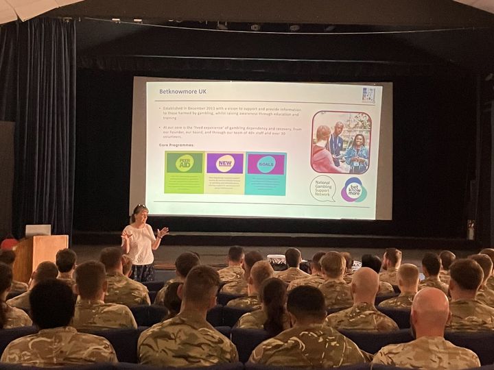 Gambling harms awareness training for serving personnel