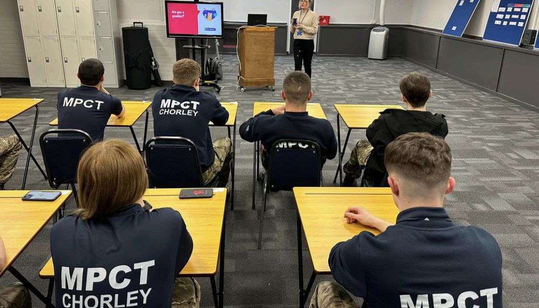 A Bet You Can Help training session with serving personnel